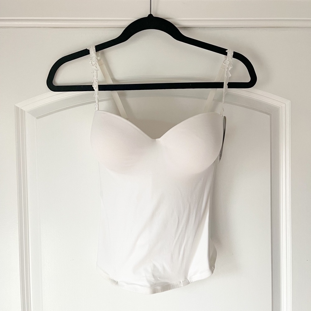 Le Mystere white corset bra, brand new with tags, bridal or formal bra